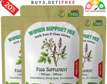 Women Support Complex Capsules 7000mg-Chasteberry, Qong Duai-10:1 Extract