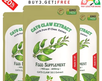 Katzenkrallenextrakt-Kapseln-4000 mg-Veg Cap-Vegan-Kapseln-100% natürlicher und starker Extrakt