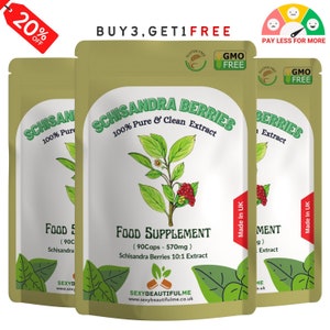 Schizandra Berry Capsules 5700mg- 100% Natural and Strong Extract, Vegan Capsules