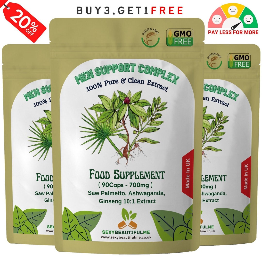 MEN SUPPORT COMPLEX Capsules-7000mg-saw Plamento,ashwaganda