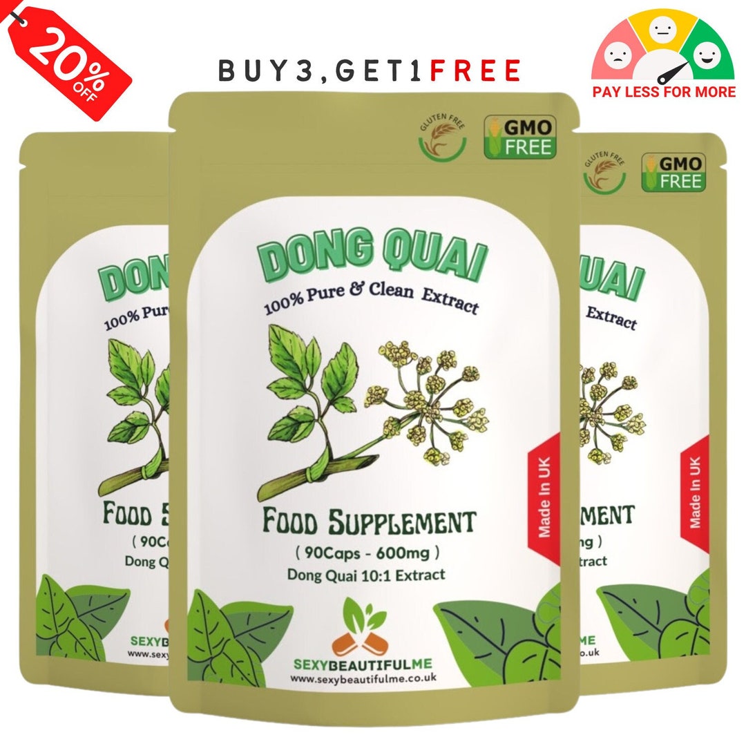 Dong Quai Extract 600mg Capsules 101 Equivalent to 6000mg / Vegetarian