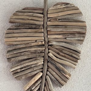 Driftwood Rustic Leaf wall Decor