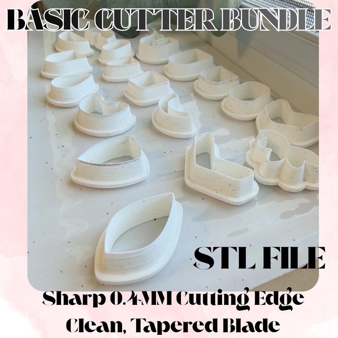 Basic Cutter Basic Clay Cutter Shapes Bundle, Starter Clay Cutters, Clay Craft ...