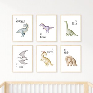 Dinosaur Digital Wall Art | Kids Room Decor | Fun Printable Art for Boys and Girls | Instant Download