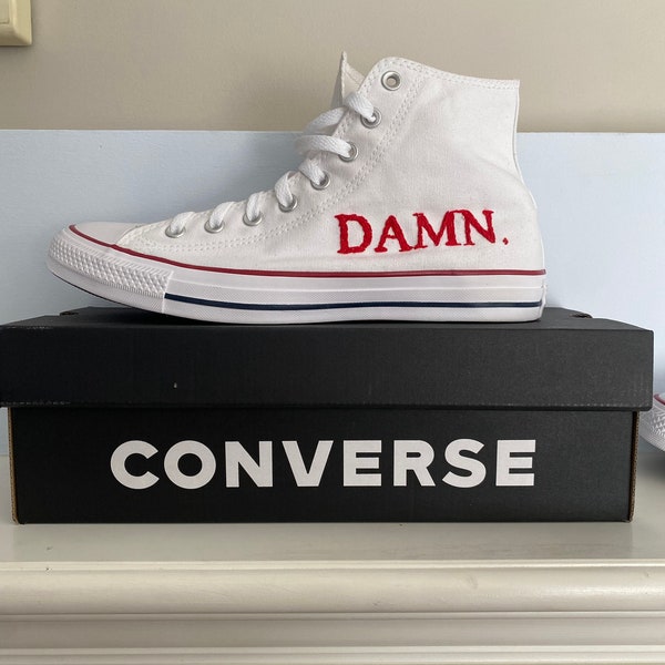 Custom Hand Embroidered Converse