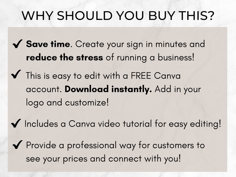 Permanent Jewelry Price List Sign, Permanent Jewelry Display Flyer, QR Code and Social Media Sign, Permanent Jewelry Business Canva Template image 4
