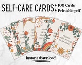 Daily Affirmation Cards Pack, Printable Positive Affirmation Quotes, Self Care Cards Download, Manifestation Cards, Self Love Cards