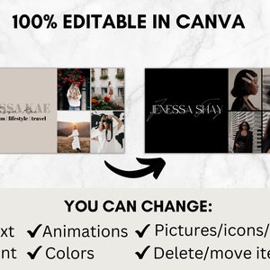 Youtube Branding Kit, Editable Youtube Thumbnails, Youtube Banners, Youtube Channel Kit, Youtube Canva Template Bundle, Intros & Outros image 7