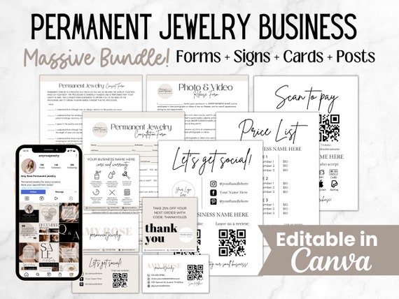 Permanent Jewelry Business Starter Pack Permanent Jewelry 