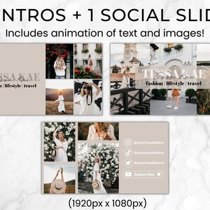 Youtube Branding Kit, Editable Youtube Thumbnails, Youtube Banners, Youtube Channel Kit, Youtube Canva Template Bundle, Intros & Outros image 3