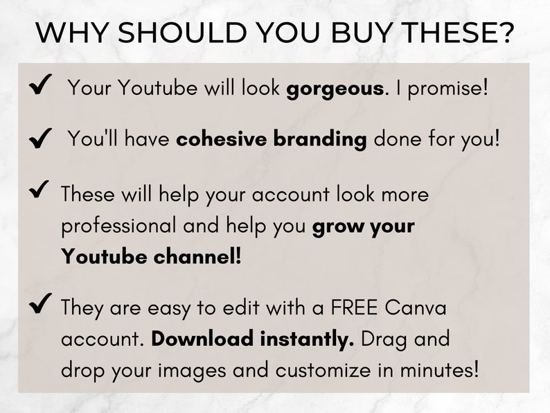 Youtube Branding Kit, Editable Youtube Thumbnails, Youtube Banners, Youtube Channel Kit, Youtube Canva Template Bundle, Intros & Outros image 6