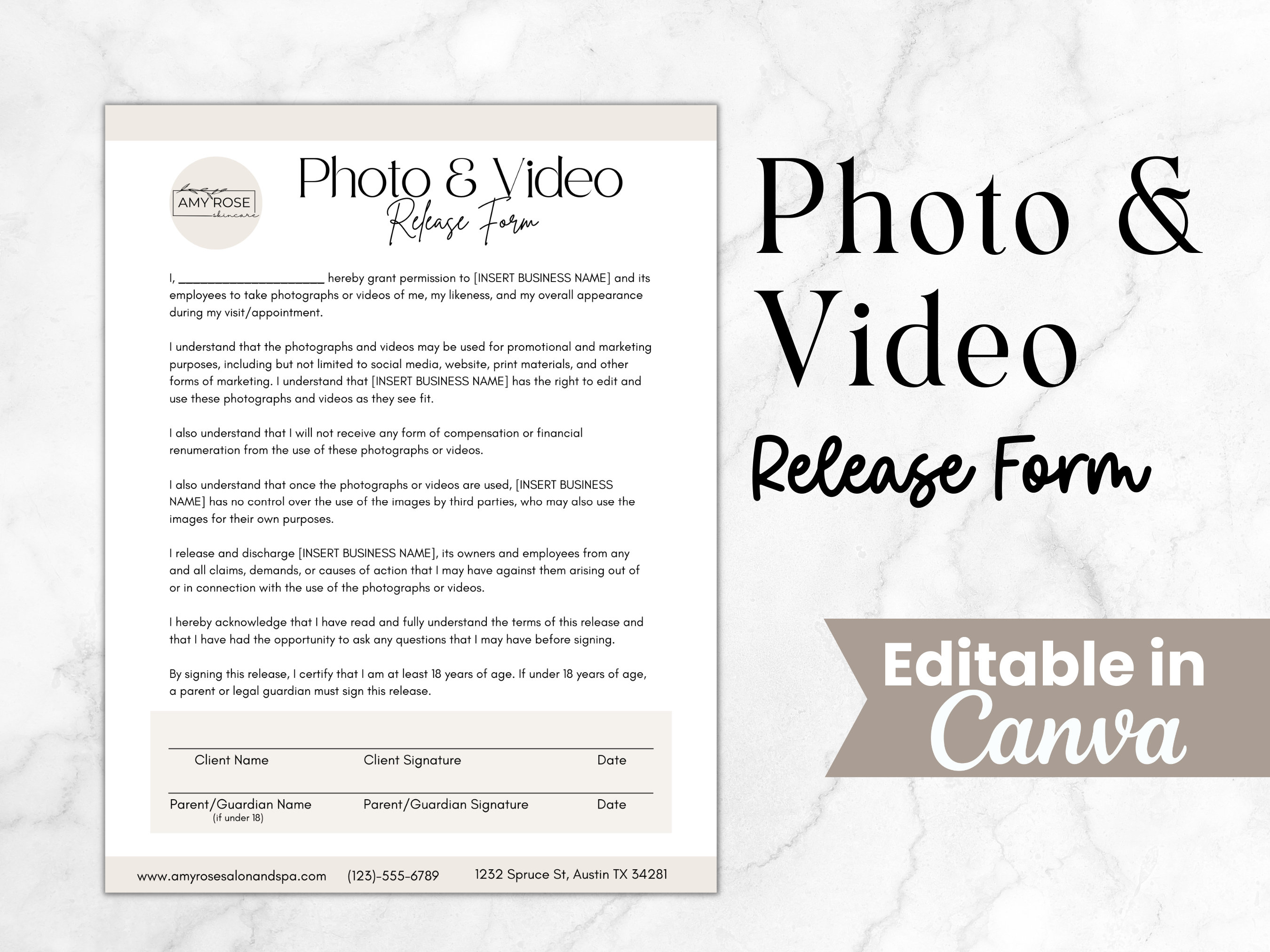 Photo And Video Release Form Photography Consent Form Etsy photo-and-video-release-form-photography-consent-form-etsy