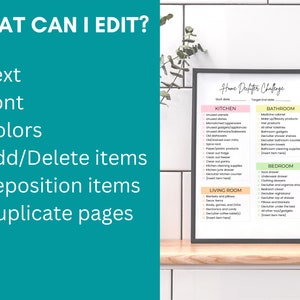 Spring Cleaning Home Declutter Checklist, Editable Cleaning Schedule ...