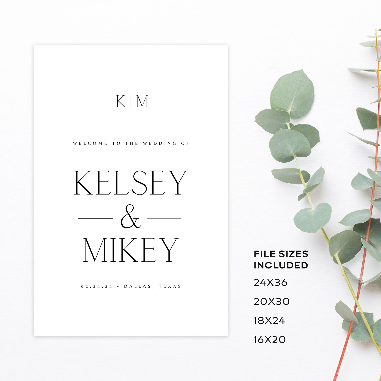 Editable Canva Wedding Welcome Sign Template, Wedding Sign Template ...