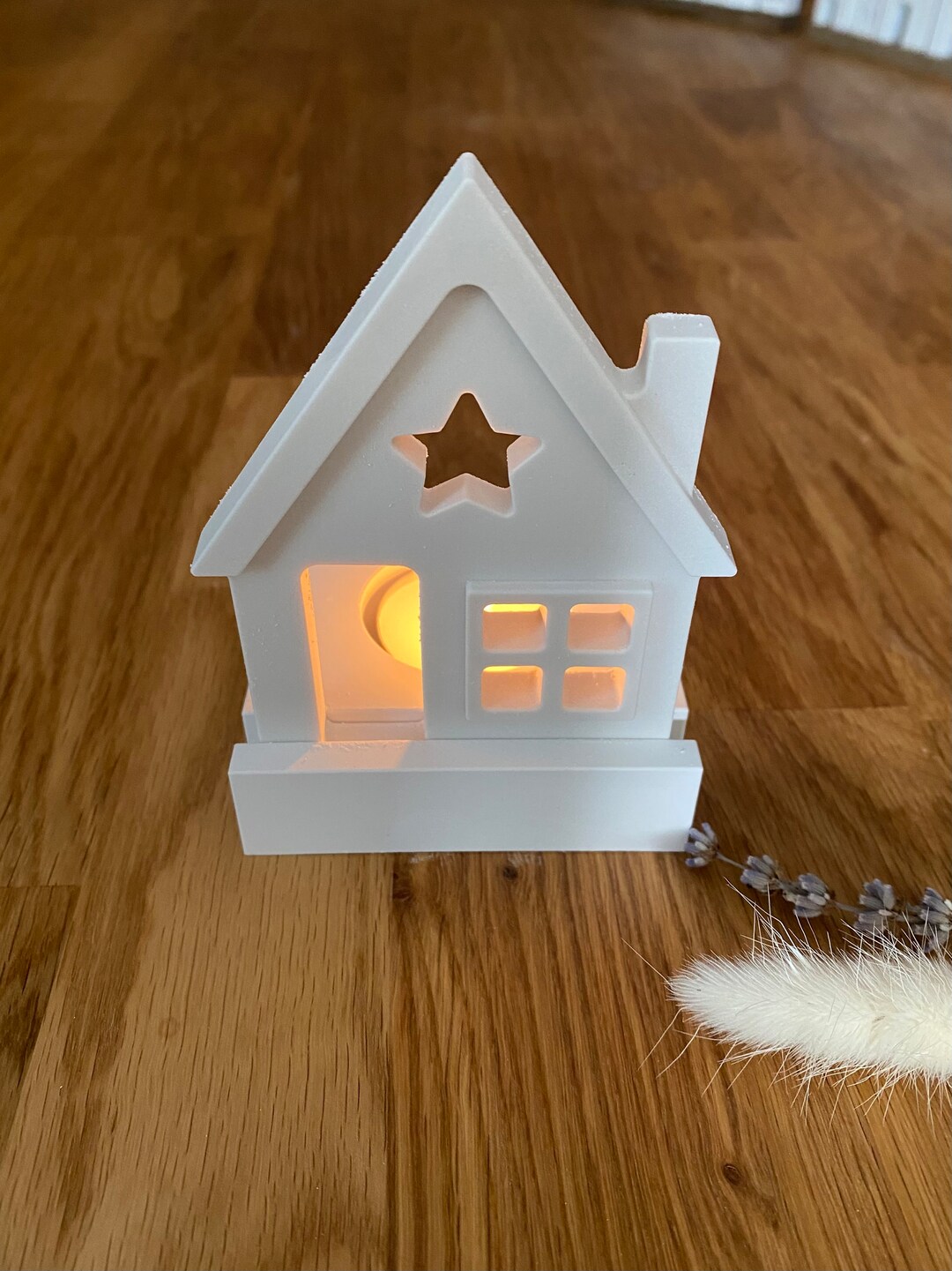 Tealight Holder Scandi Light House Star Heart Etsy