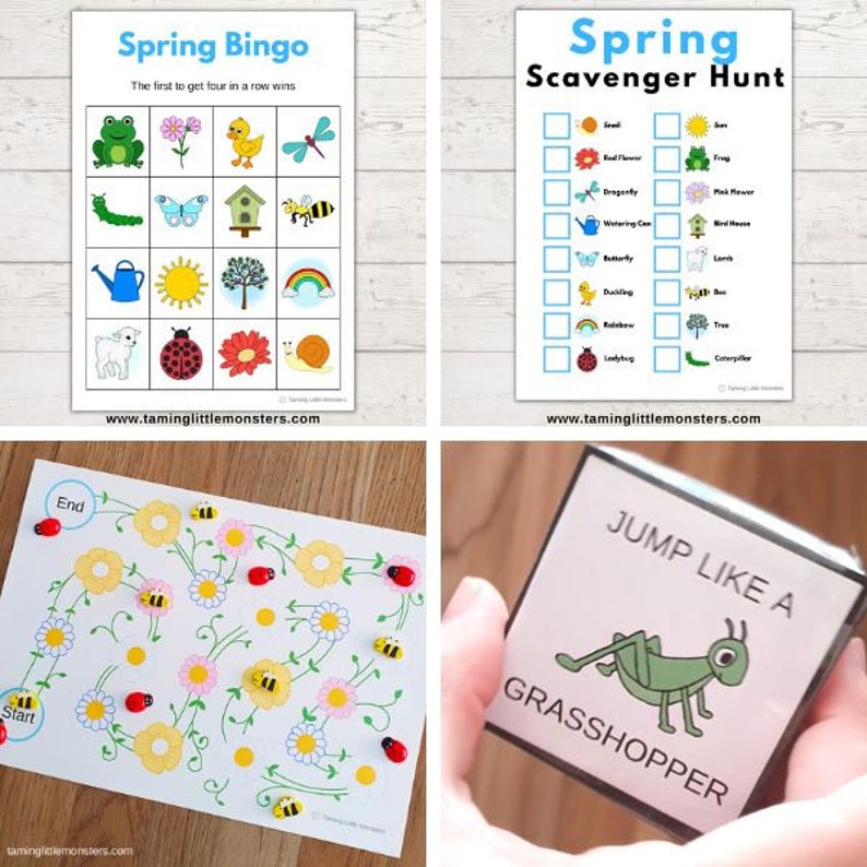 Spring Activity Pack, printable activities for preschool and kindergarten image 2