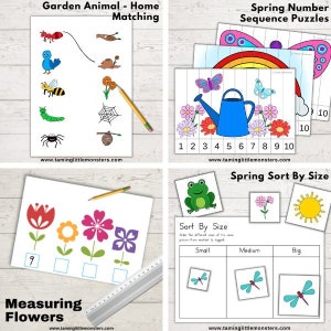 Spring Activity Pack, printable activities for preschool and kindergarten image 4