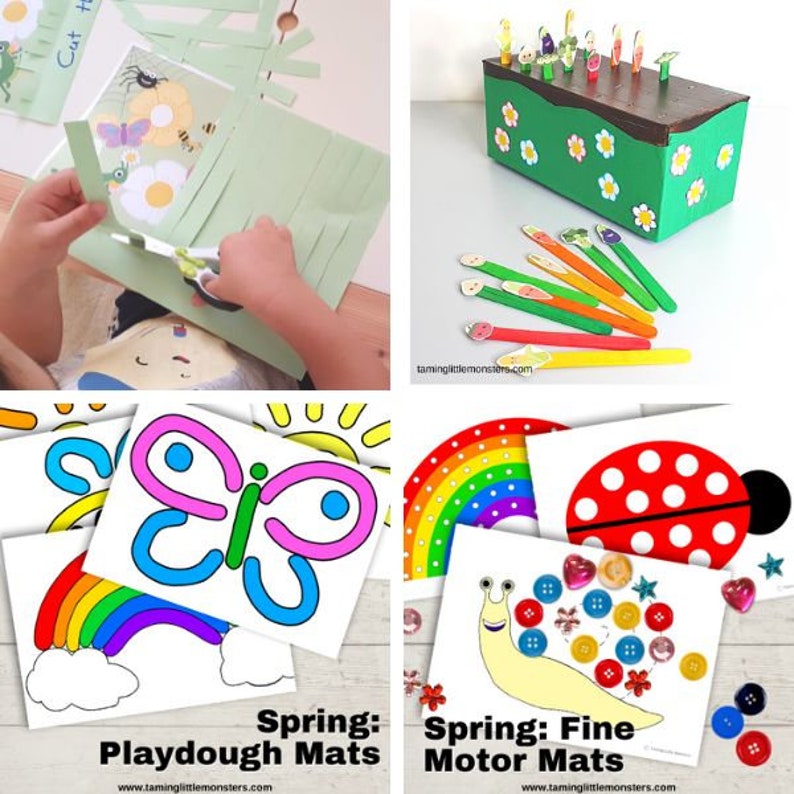 Spring Activity Pack, printable activities for preschool and kindergarten image 3