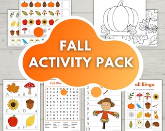 Fall Activity Pack for Preschool and Kindergarten