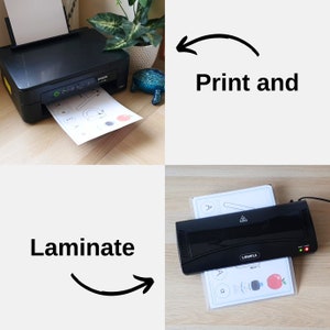 Printer and laminator.