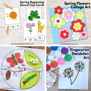 Spring Activity Pack, printable activities for preschool and kindergarten image 6