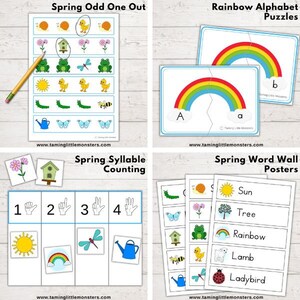 Spring Activity Pack, printable activities for preschool and kindergarten image 5