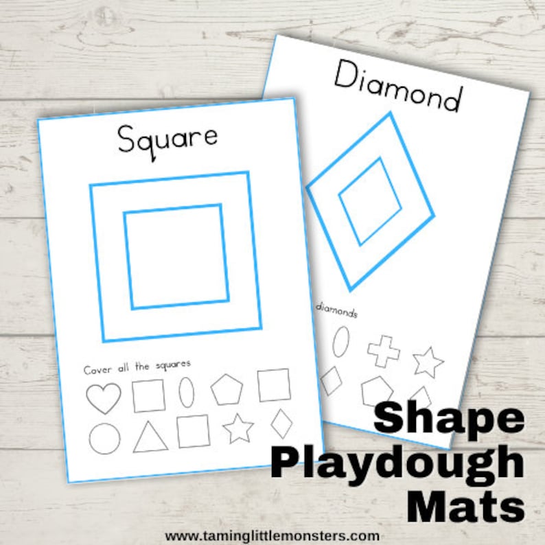 Shapes Activity Pack for Kids - Printable Bundle for Toddlers ...