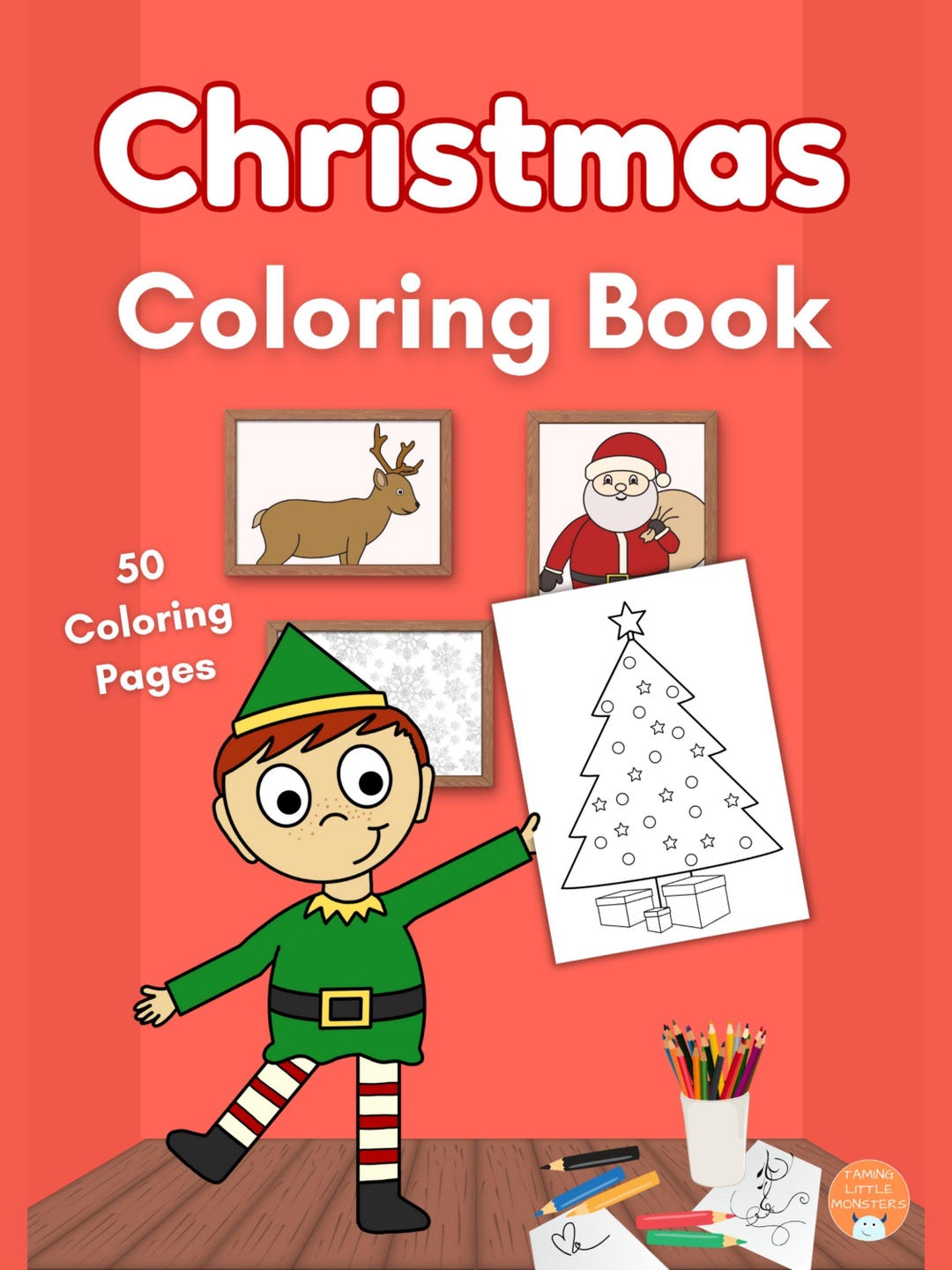Christmas Coloring Book, Christmas Coloring Pages, Kids Christmas ...