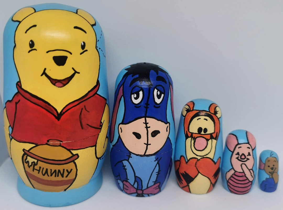 Winnie the Pooh Nesting Dolls Etsy