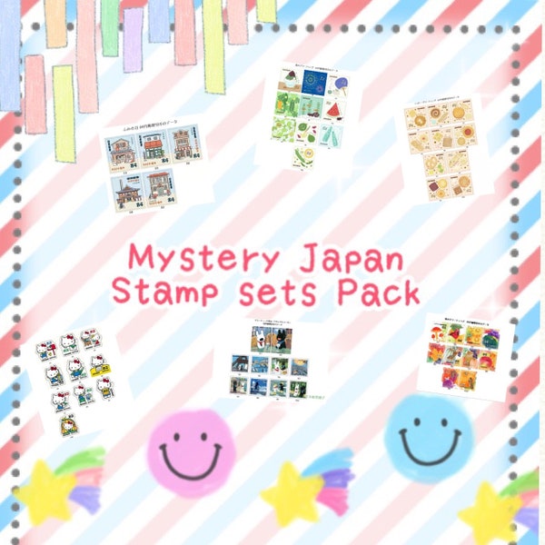 Mystery Japan stamp sets Packs, Random stamp sets Mystery Packs, must a Goody pack! Surprise stamp sets bag,perfect Gift!Time limit!