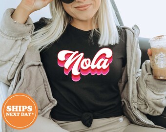 Nola T-Shirt - Nola Bachelorette Long Sleeve Shirt - New Orleans Gift - Nola Squad Tee - Nola State Shirt - 92157
