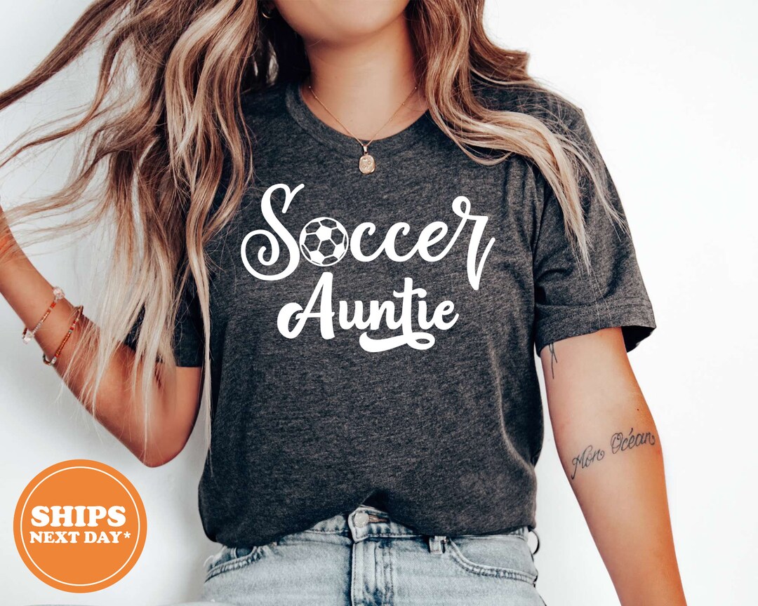 Soccer Auntie Tshirt Soccer Aunt Long Sleeve Shirt Aunt Gift Sports