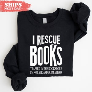 Bookish Sweatshirt - Book Seller Hoodie - Book Lover Gift - Readers Crewneck - Books Sweater