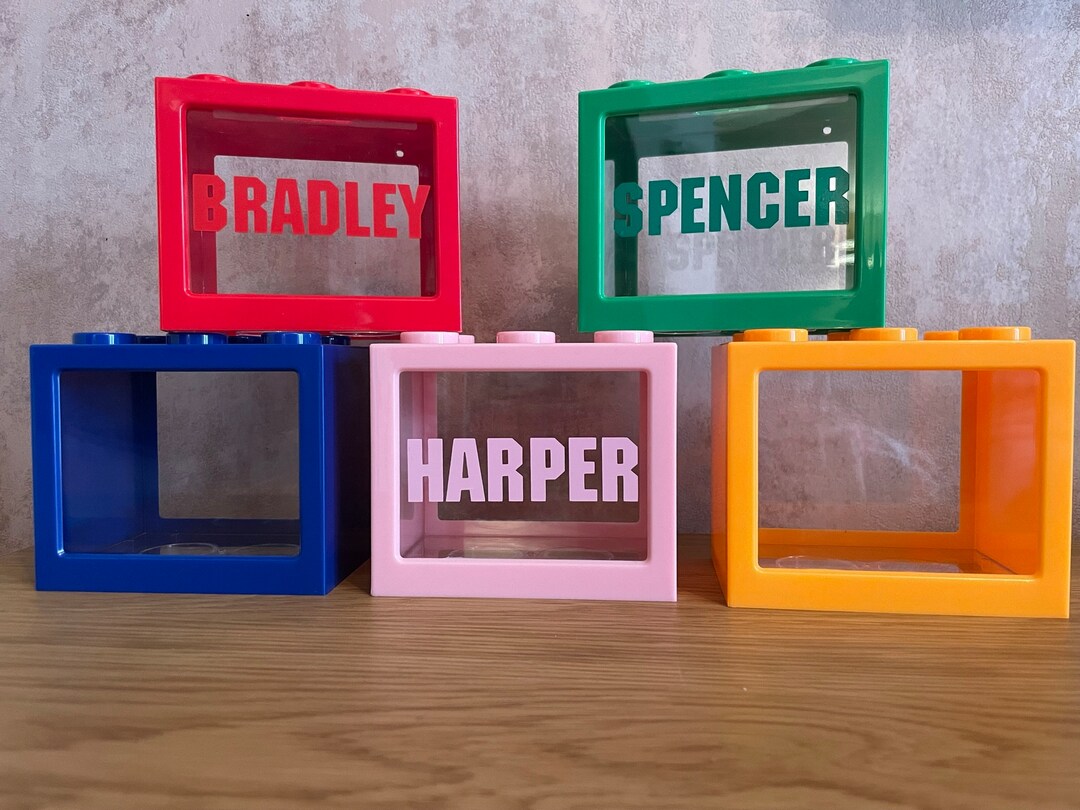 Personalised Lego Money Box Etsy UK