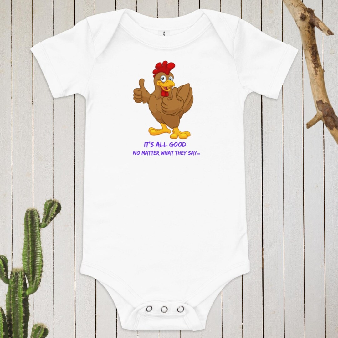 Baby Onesie Bodysuit Happy Rooster Image Graphic Etsy