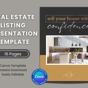 Listing Presentation Template, Seller Guide, Prelisting Presentation, Real Estate Marketing, Realtor Listing, Real Estate Listing Booklet