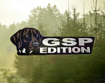 German Shorthair Pointer GSP Car Truck Badge