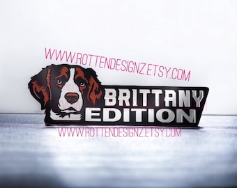 Brittany Acrylic Car Truck Badge