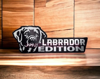 Labrador Retriever Car Badge