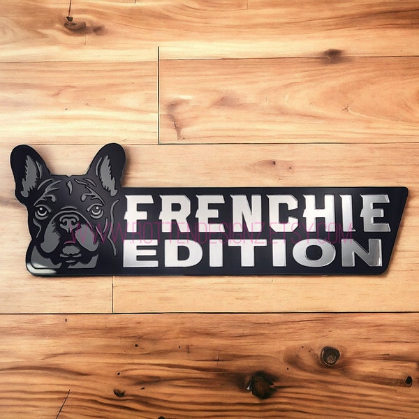 Frenchie Car Badge, French Bulldog Car Badge