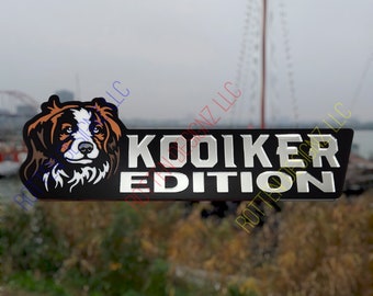 Kooikerhondje Edition Car Truck Badge