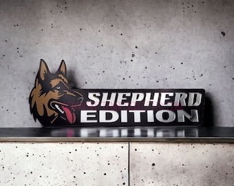 German Shepherd Car Badge, Profile