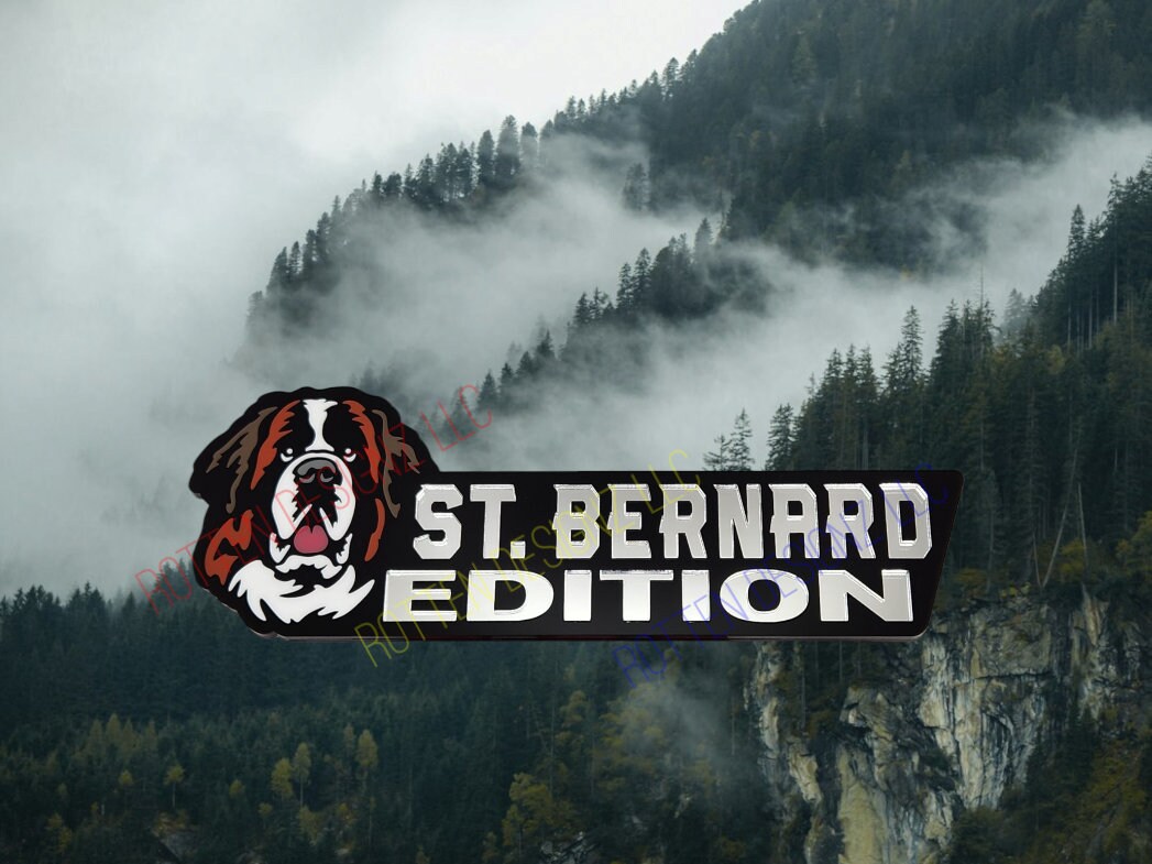 Saint Bernard Car Truck Badge, image size:1047x785