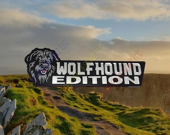 Irish Wolfhound Edition Car Truck Badge