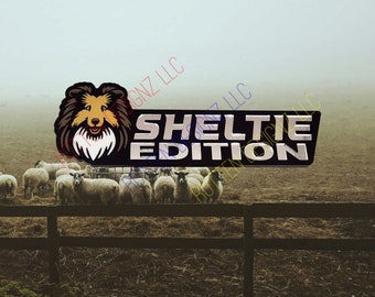 Shetland Sheepdog Sheltie Edition Car Truck Badge