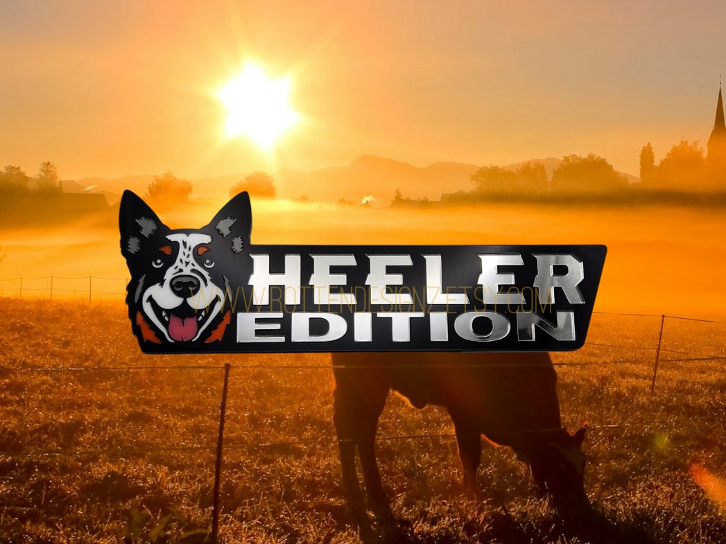 Obey The Heeler Australian Cattle Dog Decal – Vinyl Car Window Sticker, 5" X 4.5" - View #9