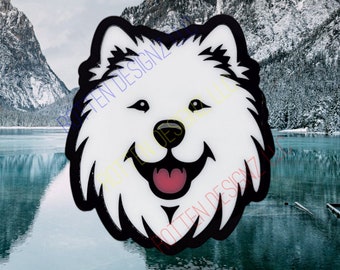 Samoyed Car Truck Emblem