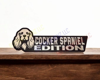 American Cocker Spaniel Edition Car Truck Badge