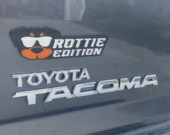 Rottweiler Car Badge, Rottie Car Emblem, Fender Emblem, Bumper Sticker, Car Charm