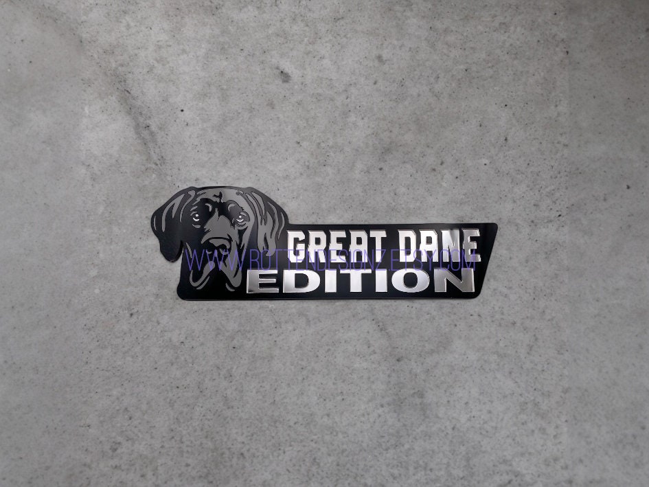 Madcolitote Black Great Dane Car Stickers 3D Window Decal - View #9